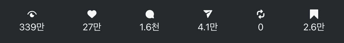지표 스트립 — 조회 339만